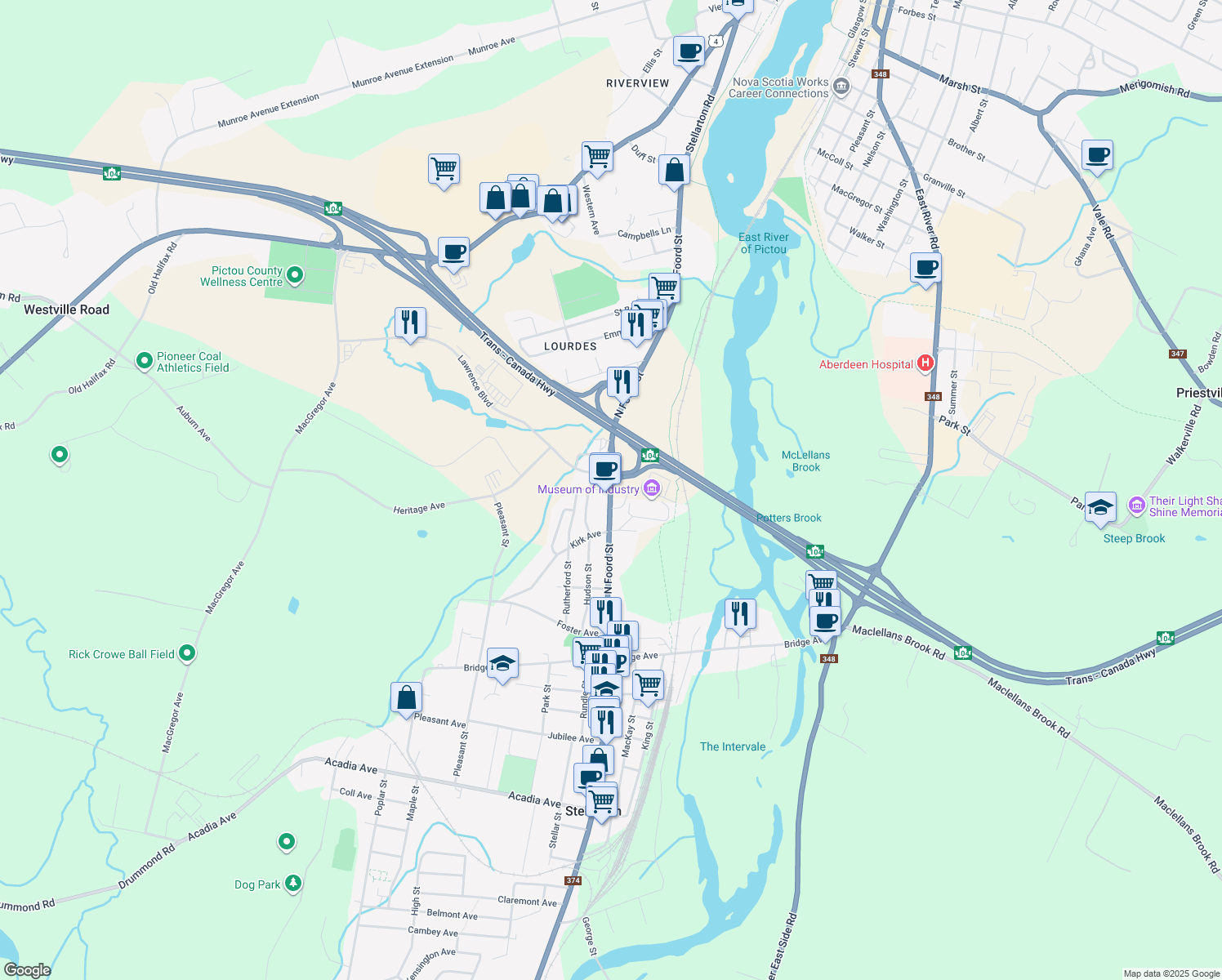 142 North Foord Street, Stellarton NS Walk Score