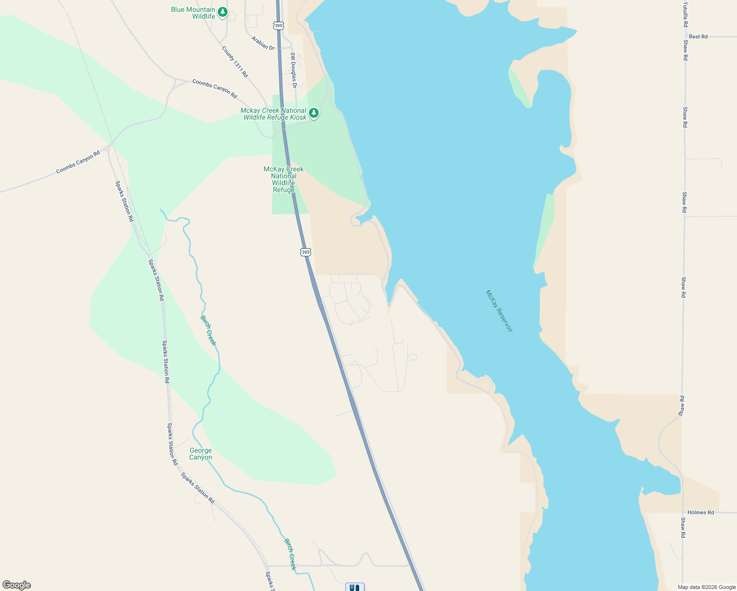 map of restaurants, bars, coffee shops, grocery stores, and more near 43783 Buckboard Trail Road in Pendleton