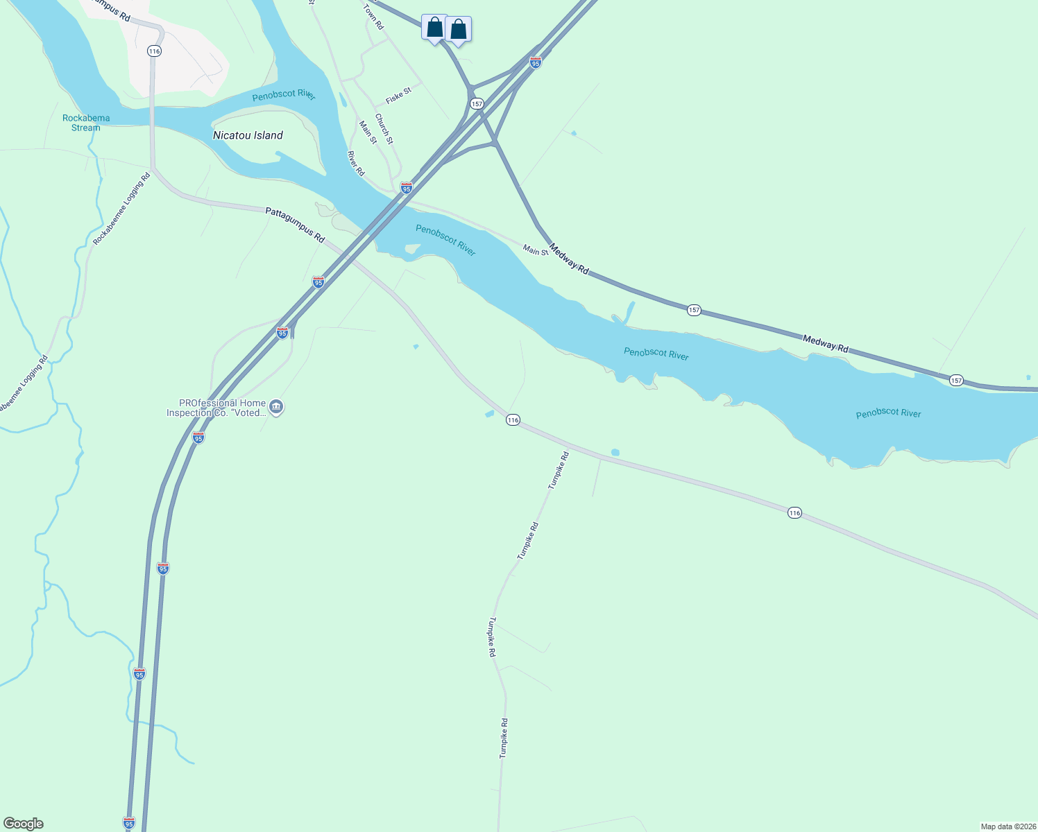 map of restaurants, bars, coffee shops, grocery stores, and more near 452 Pattagumpus Road in Medway