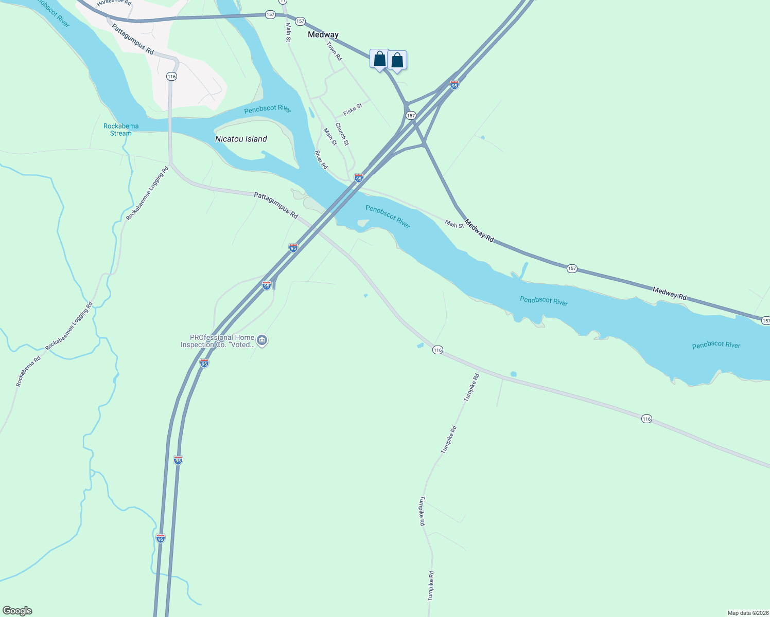 map of restaurants, bars, coffee shops, grocery stores, and more near 380 Maine 116 in Medway