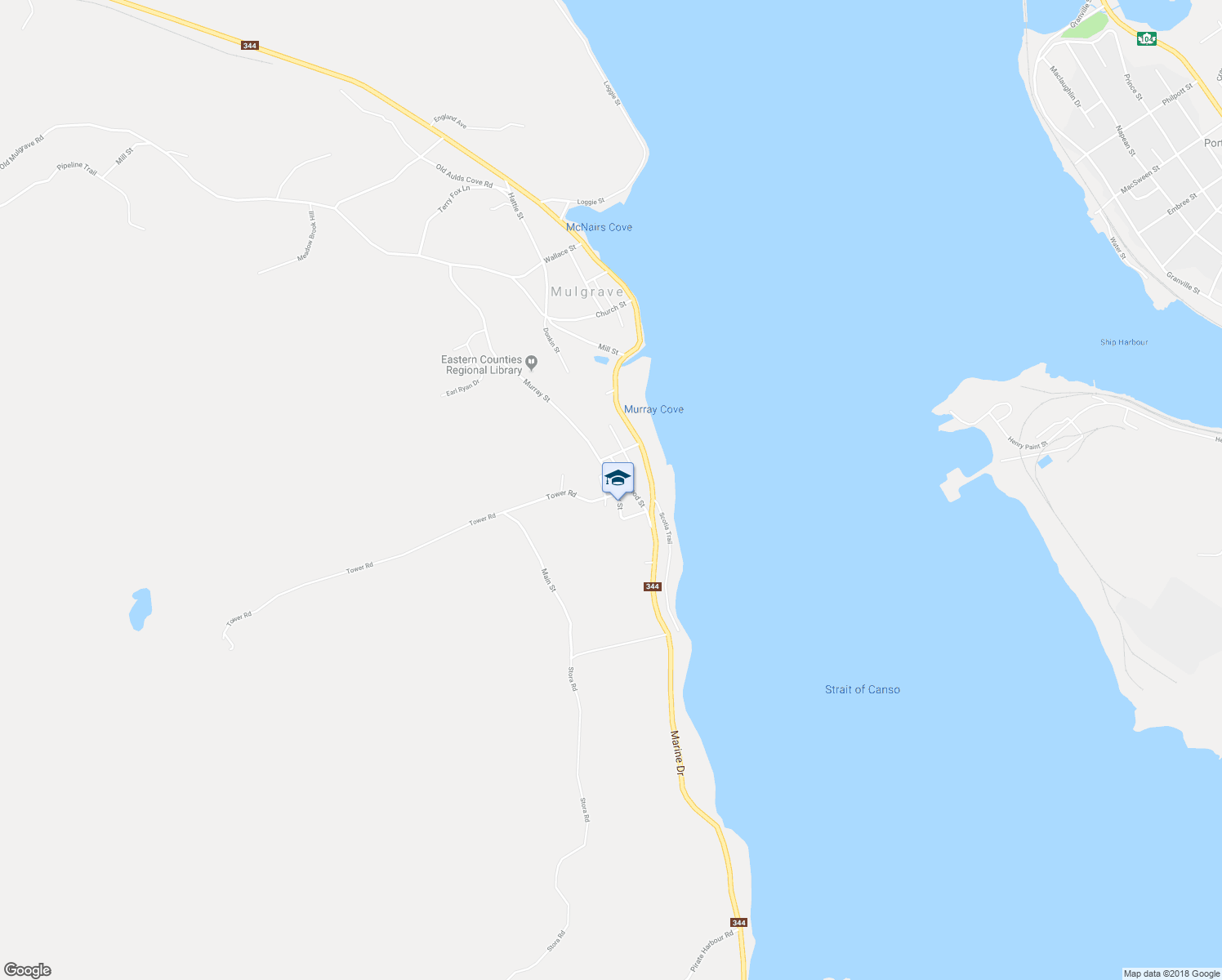 map of restaurants, bars, coffee shops, grocery stores, and more near 451 Murray Street in Mulgrave