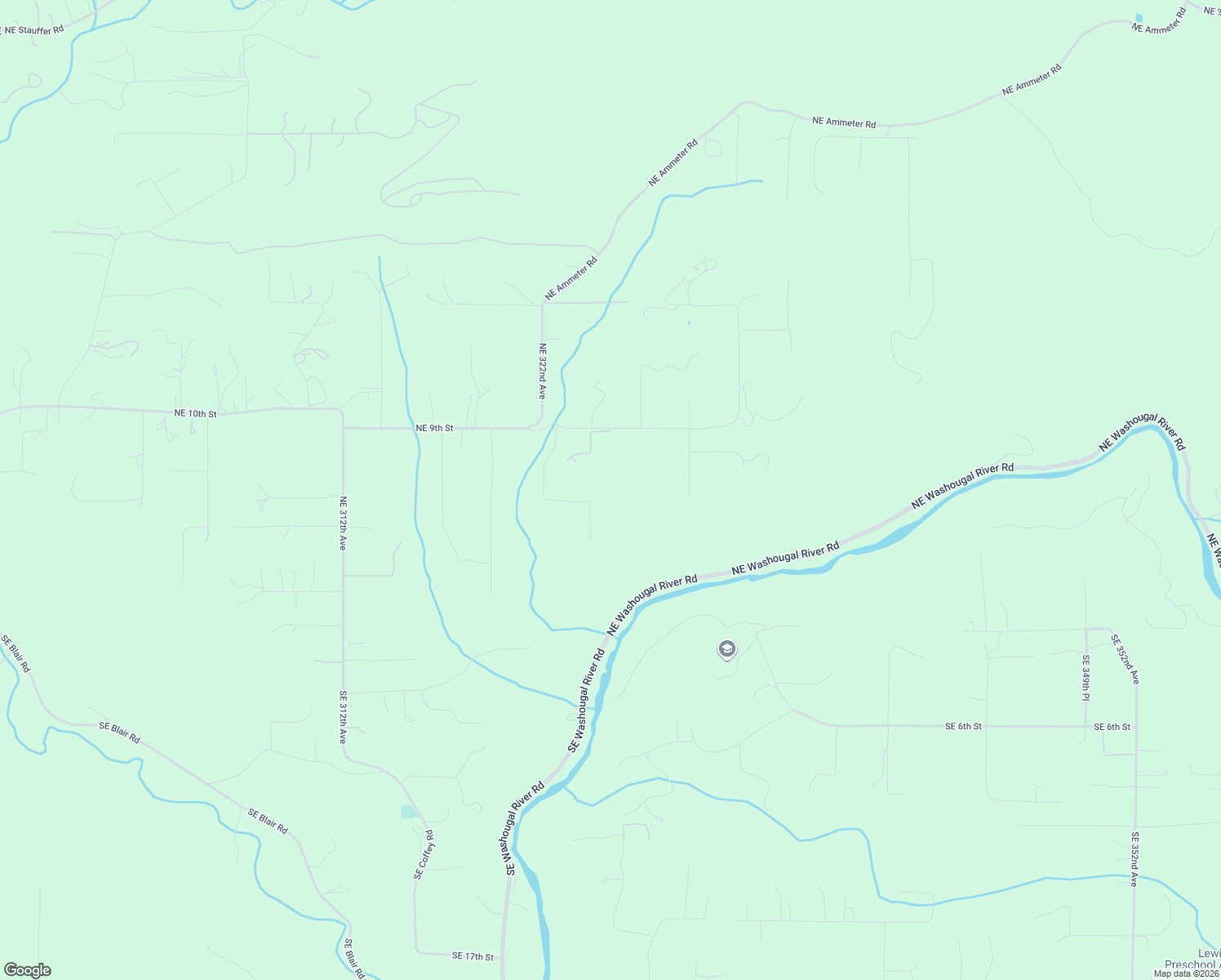 map of restaurants, bars, coffee shops, grocery stores, and more near 523 Northeast Squire Road in Washougal