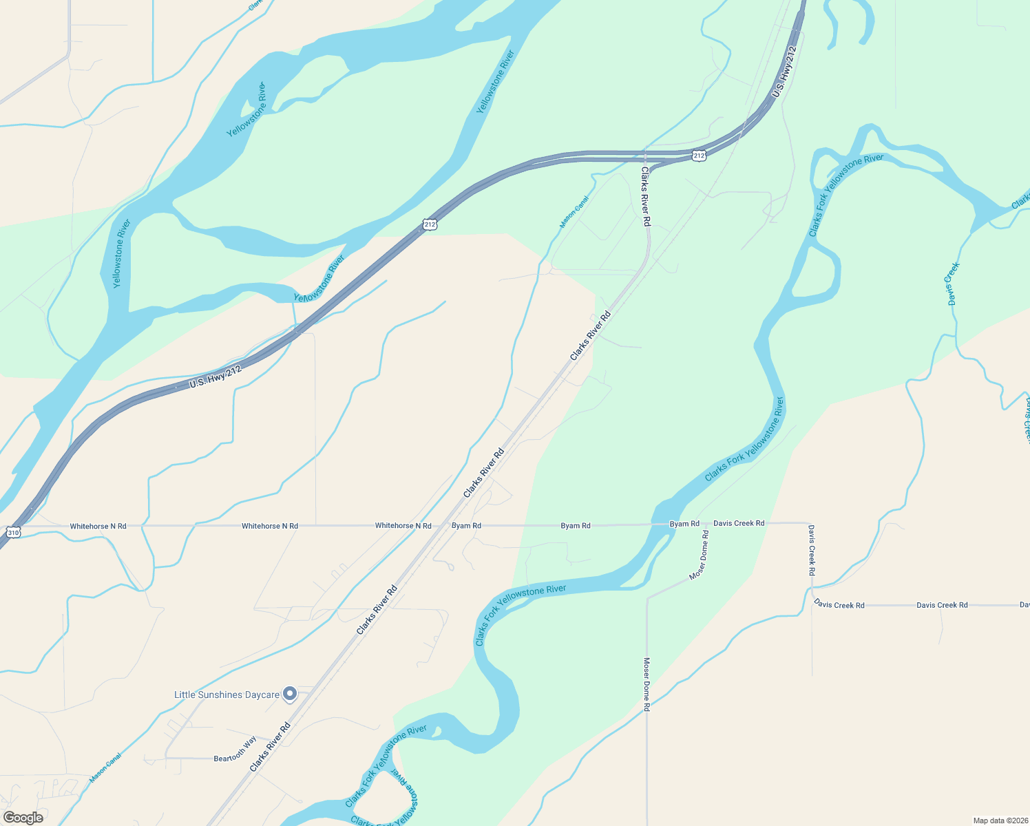 map of restaurants, bars, coffee shops, grocery stores, and more near 2736 U.S. 212 in Laurel