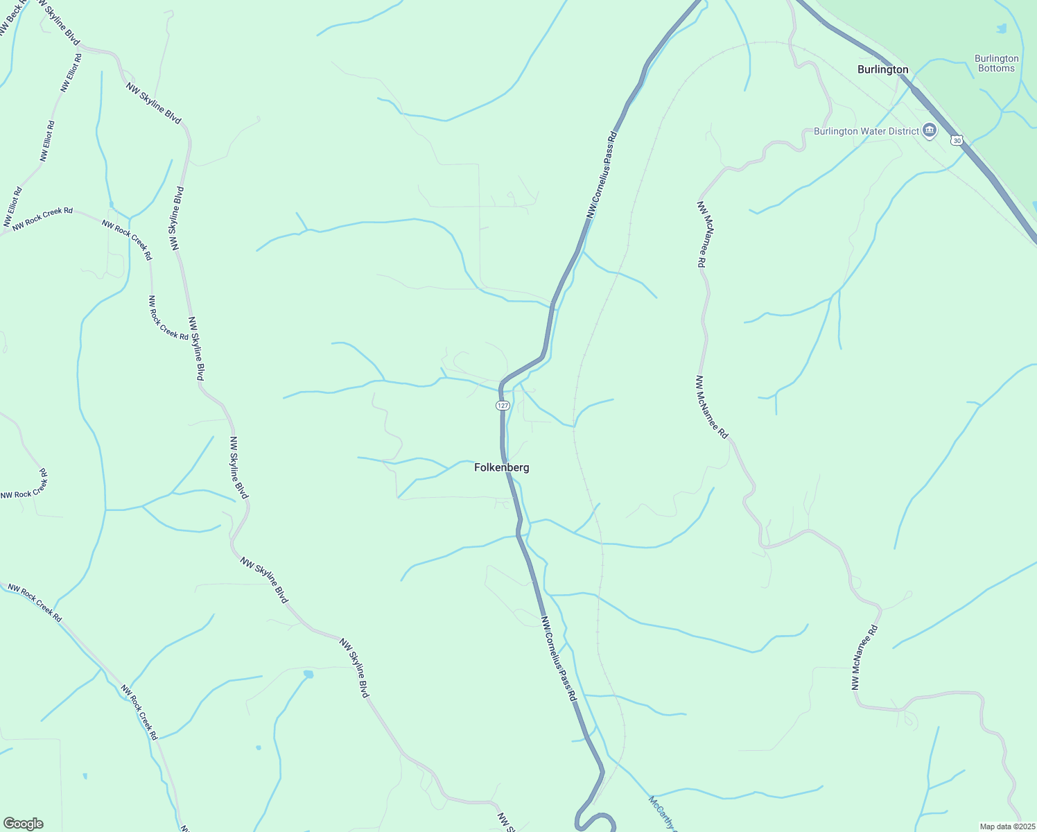 map of restaurants, bars, coffee shops, grocery stores, and more near 15015 Northwest Cornelius Pass Road in Portland