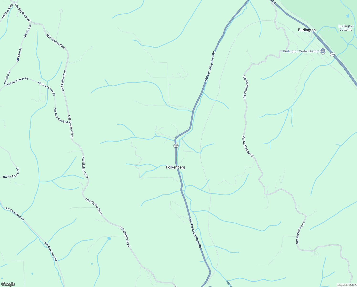 map of restaurants, bars, coffee shops, grocery stores, and more near 15015 Northwest Cornelius Pass Road in Portland