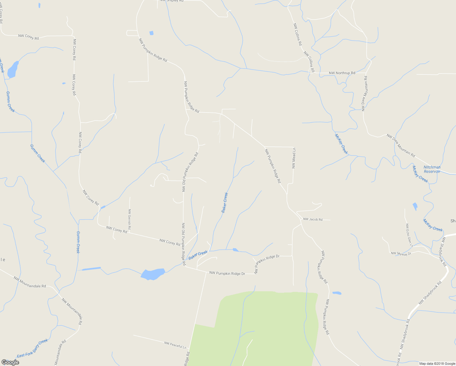 map of restaurants, bars, coffee shops, grocery stores, and more near 15524 Northwest Old Pumpkin Ridge Road in North Plains