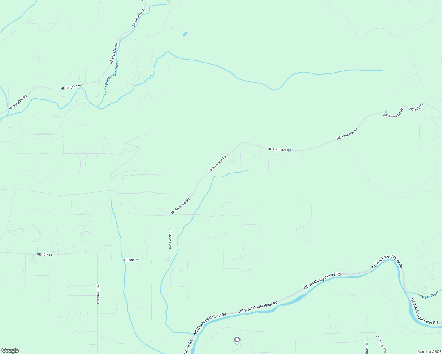 map of restaurants, bars, coffee shops, grocery stores, and more near 32809 NE Ammeter Rd in Washougal