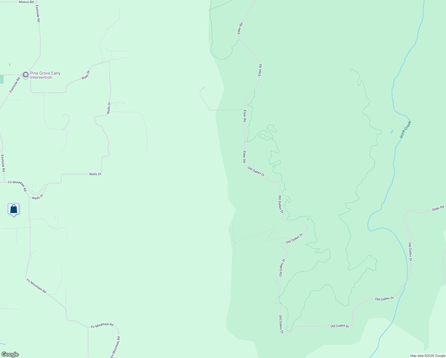 map of restaurants, bars, coffee shops, grocery stores, and more near 2300 Elder Road in Hood River