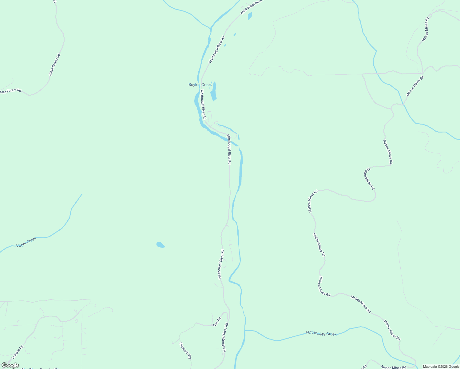 map of restaurants, bars, coffee shops, grocery stores, and more near 15202 Washougal River Road in Washougal