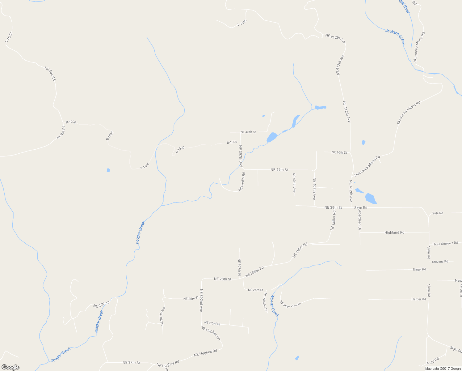 map of restaurants, bars, coffee shops, grocery stores, and more near 3900 Northeast Cardiel Road in Washougal