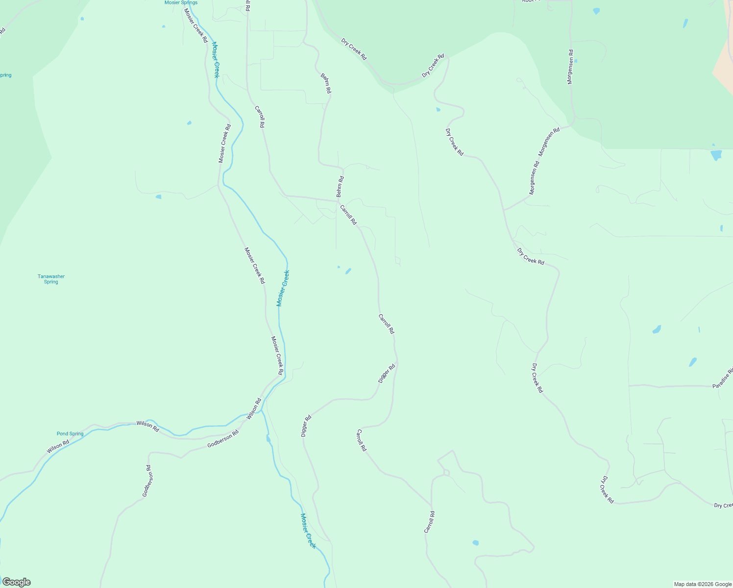map of restaurants, bars, coffee shops, grocery stores, and more near 1805 Carroll Road in Mosier
