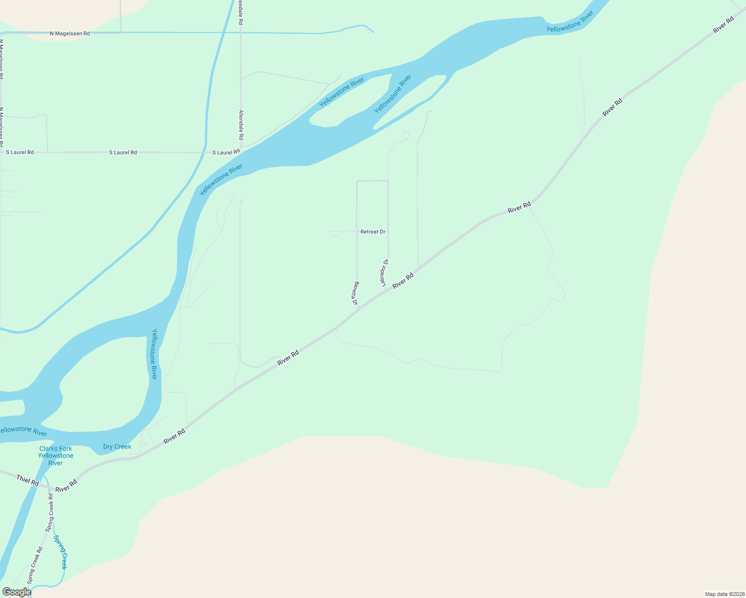 map of restaurants, bars, coffee shops, grocery stores, and more near Beretta Drive in Laurel