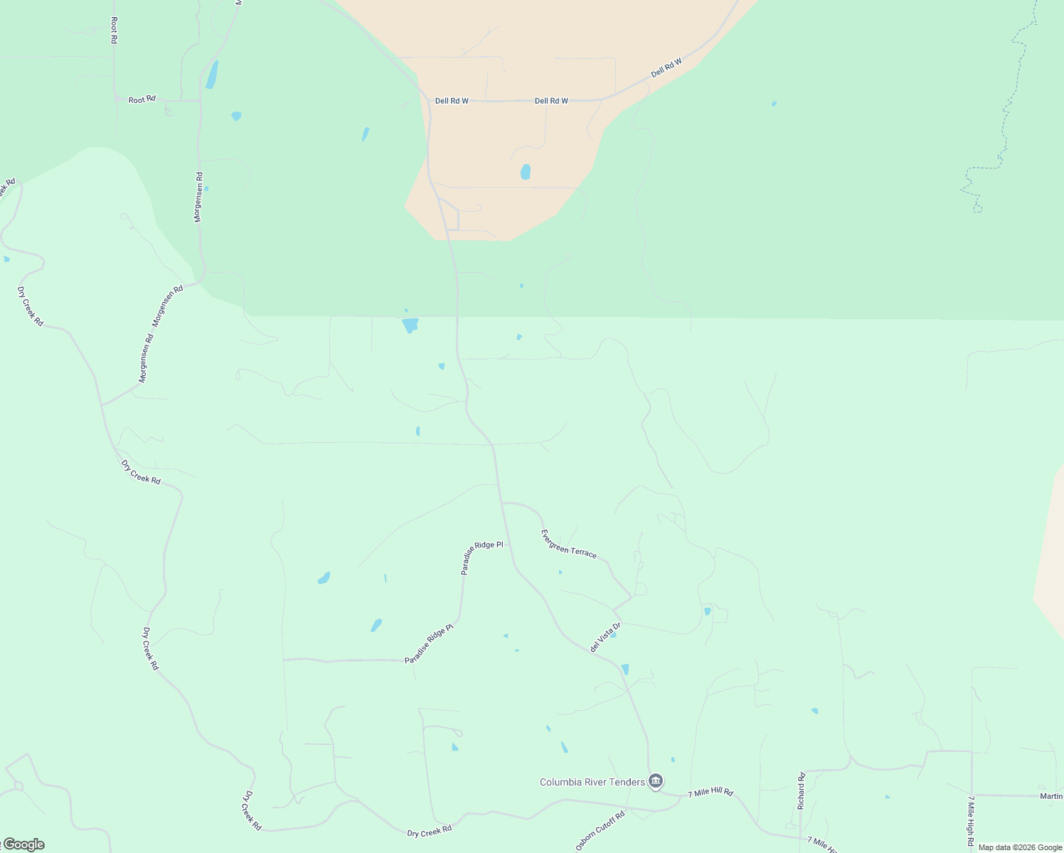 map of restaurants, bars, coffee shops, grocery stores, and more near 2113 Haylift Lane in Mosier