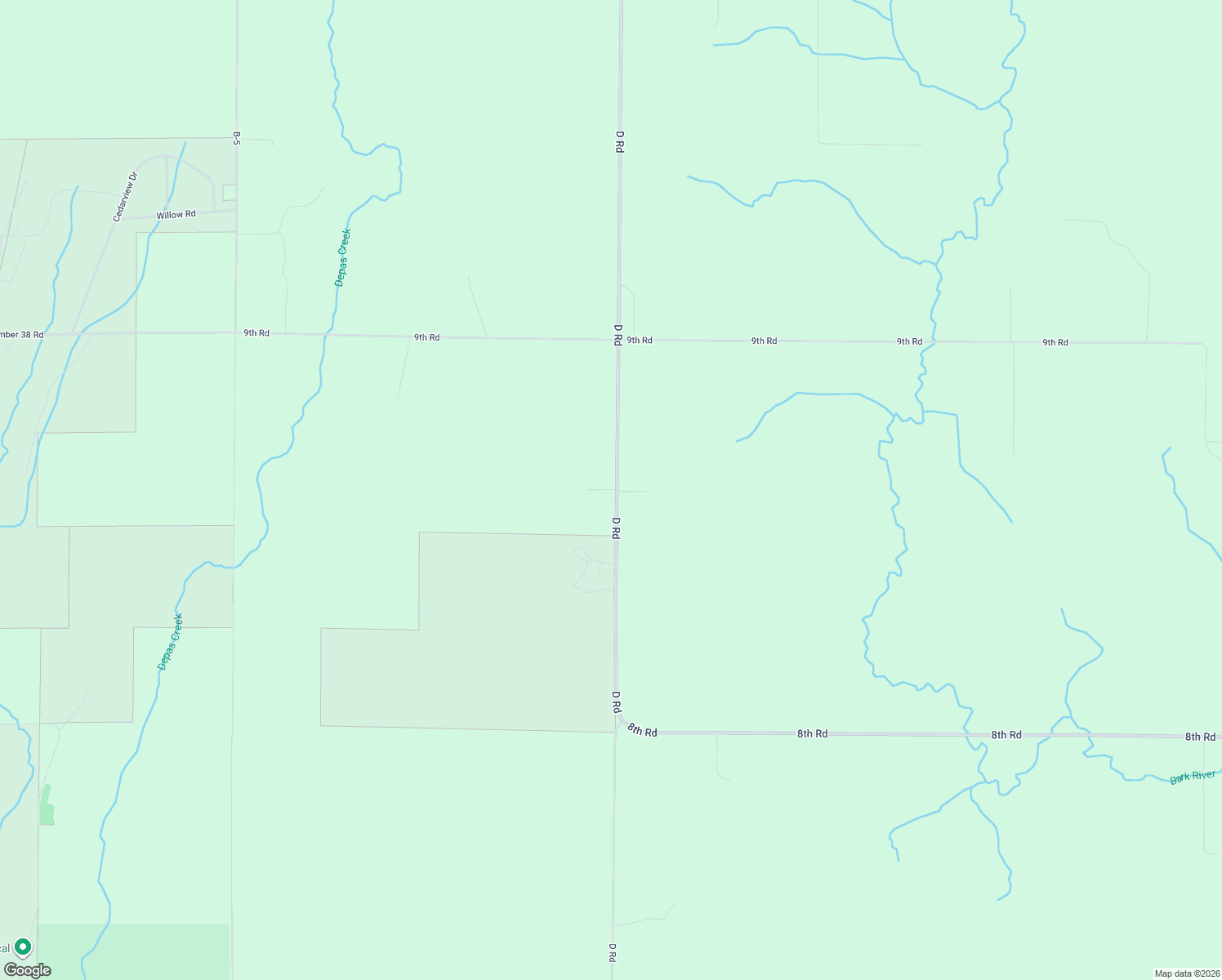 map of restaurants, bars, coffee shops, grocery stores, and more near 3143 D Rd in Bark River