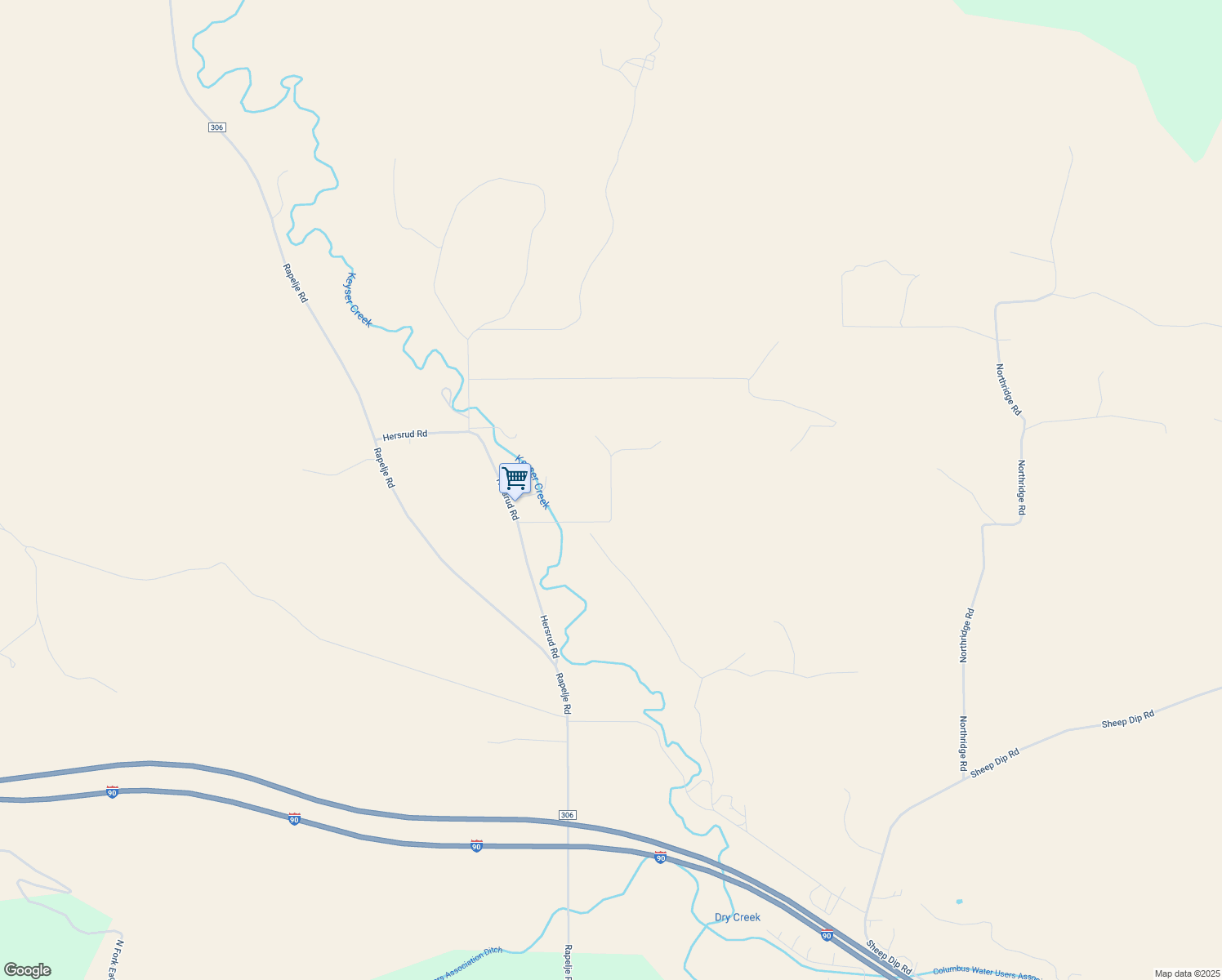 map of restaurants, bars, coffee shops, grocery stores, and more near 53 Longhorn Drive in Columbus