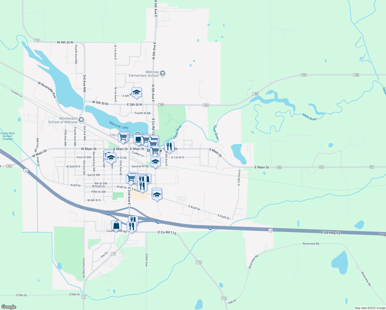 905 1st Street Northeast, Melrose MN Walk Score