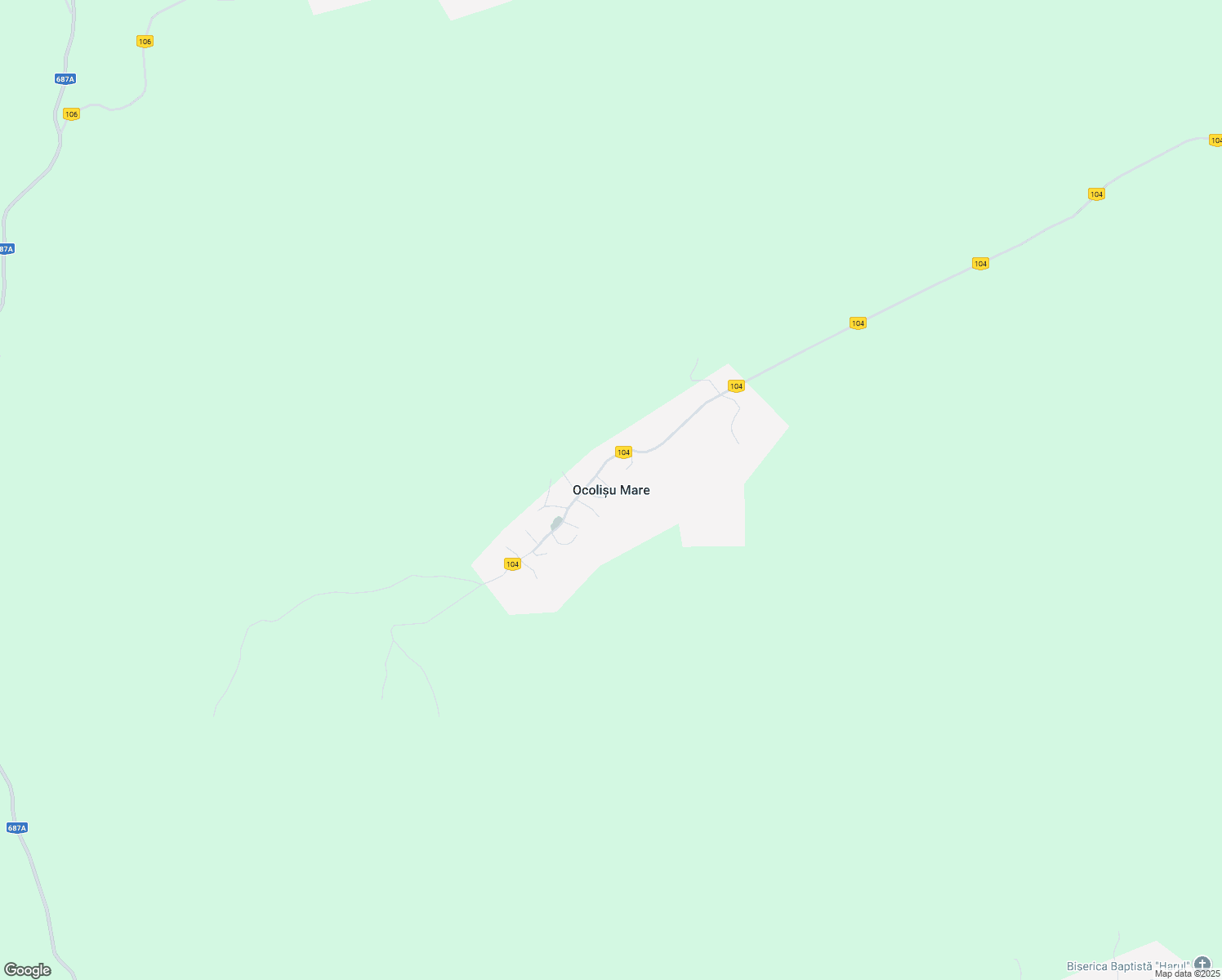 map of restaurants, bars, coffee shops, grocery stores, and more near in Ocolișu Mare