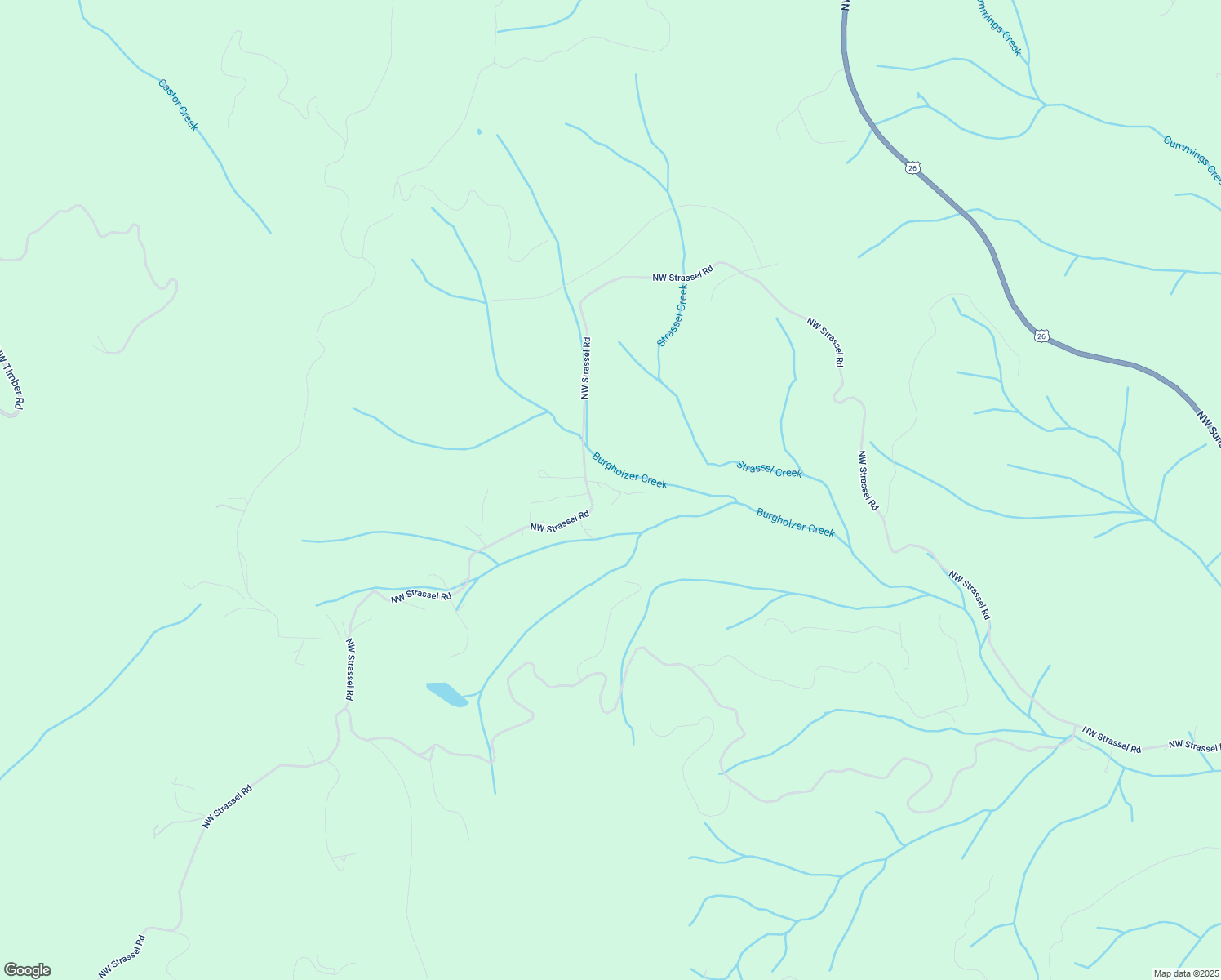 map of restaurants, bars, coffee shops, grocery stores, and more near 56440 Northwest Strassel Road in Forest Grove
