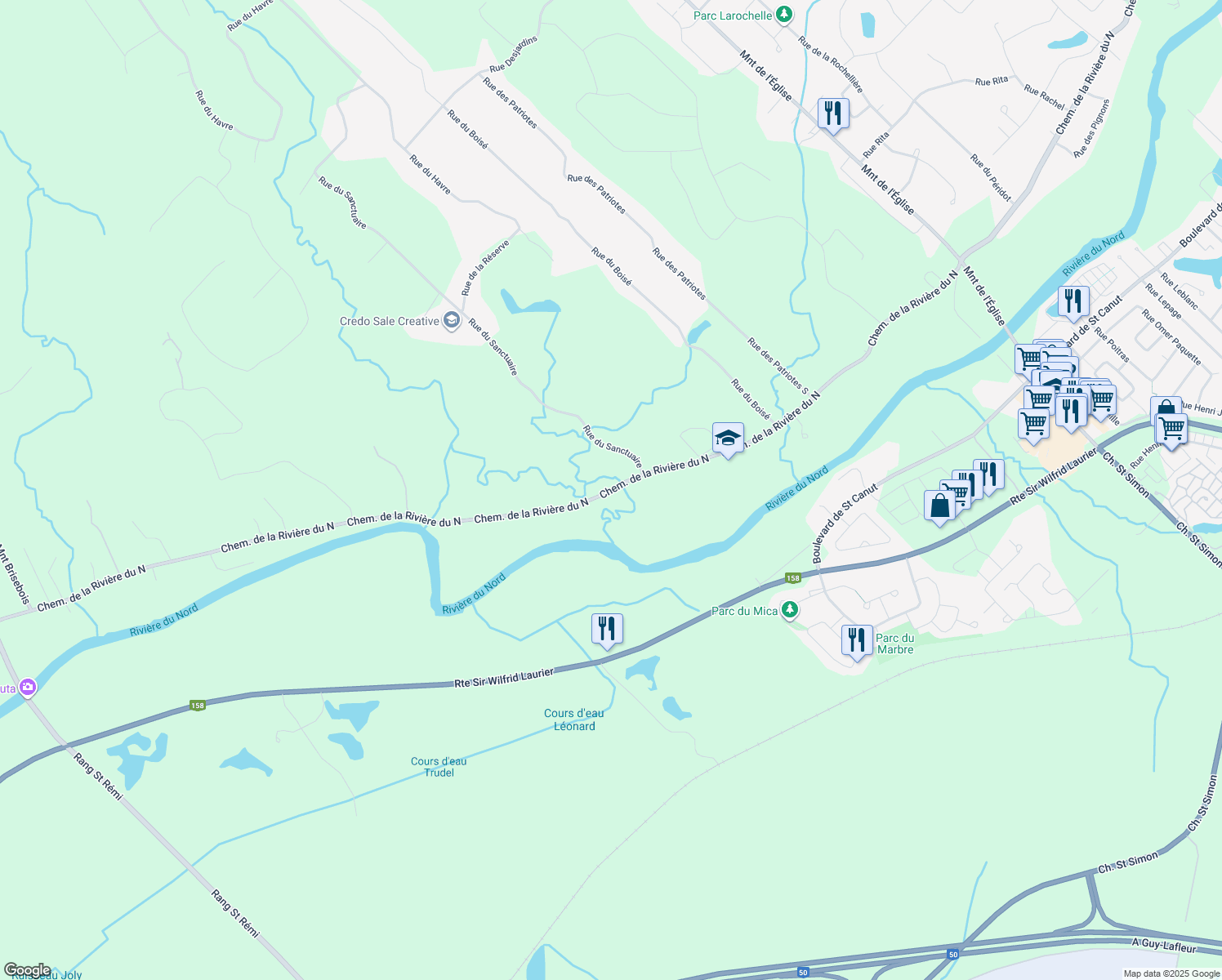 580 Chemin de la Rivière du Nord, SaintColomban QC Walk Score