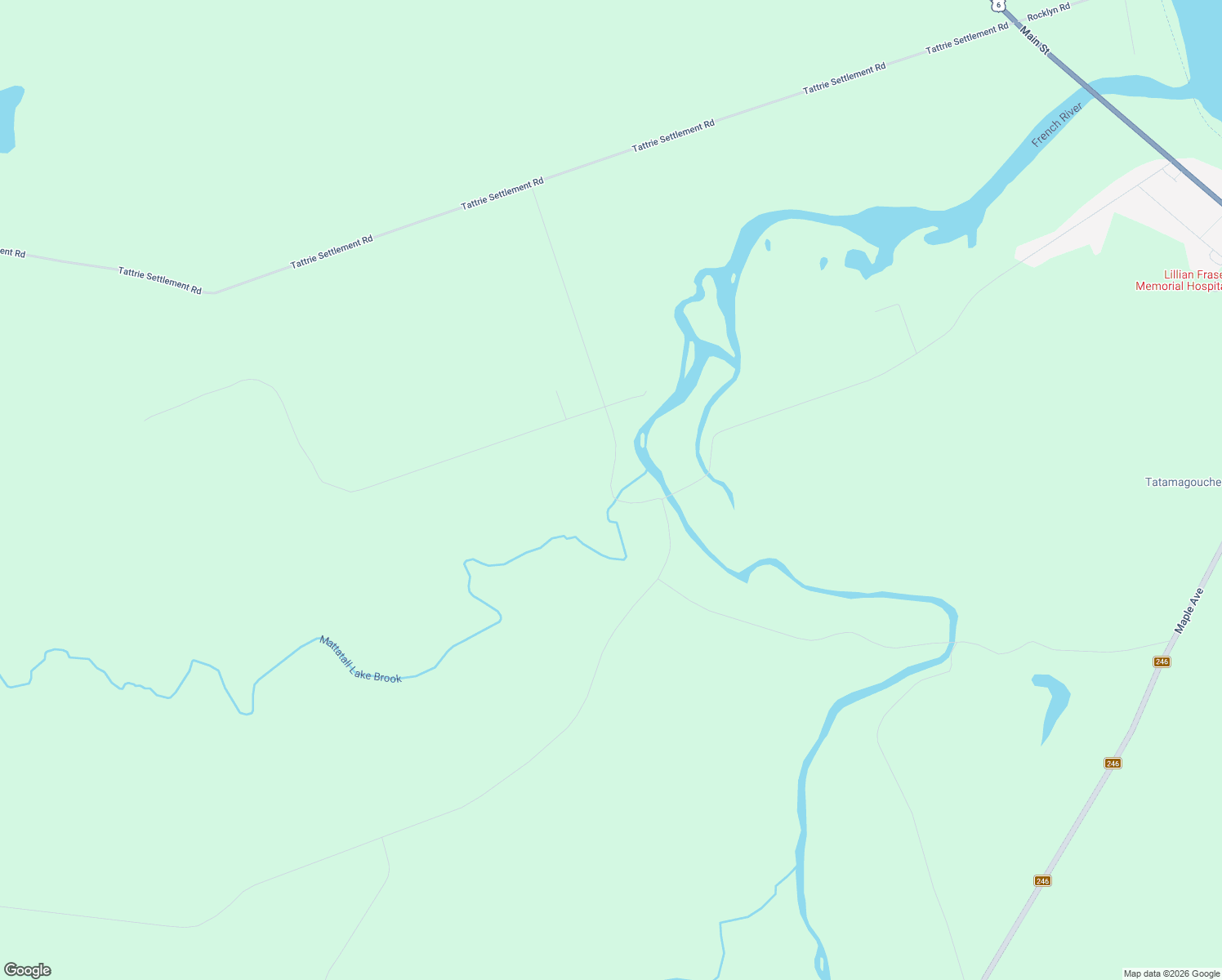 map of restaurants, bars, coffee shops, grocery stores, and more near 106 Trout Brook Road in Tatamagouche