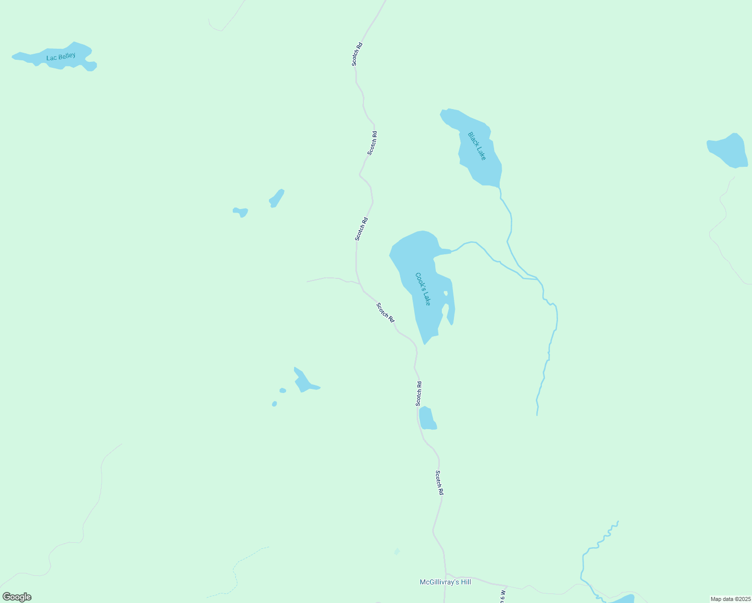map of restaurants, bars, coffee shops, grocery stores, and more near Scotch Road in Grenville