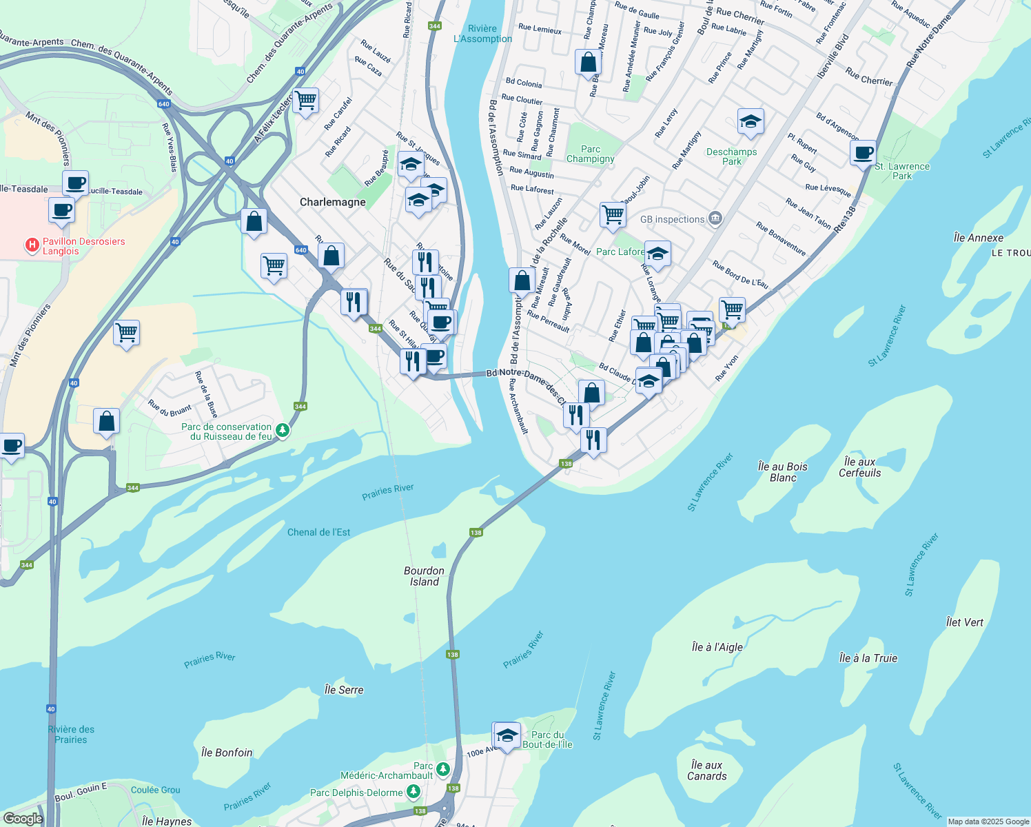 34 Rue Archambault, Repentigny QC Walk Score