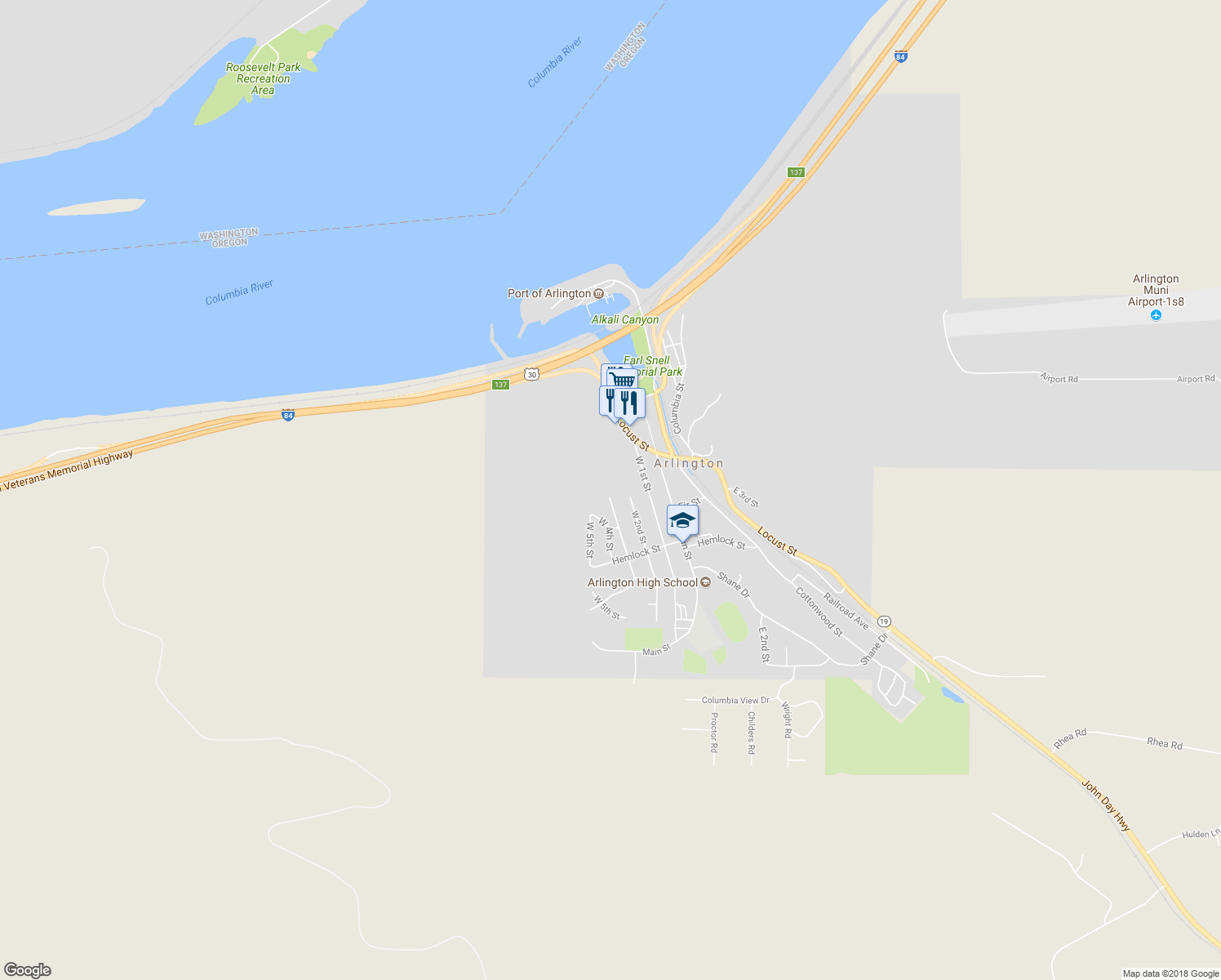 map of restaurants, bars, coffee shops, grocery stores, and more near 850 West 3rd Street in Arlington