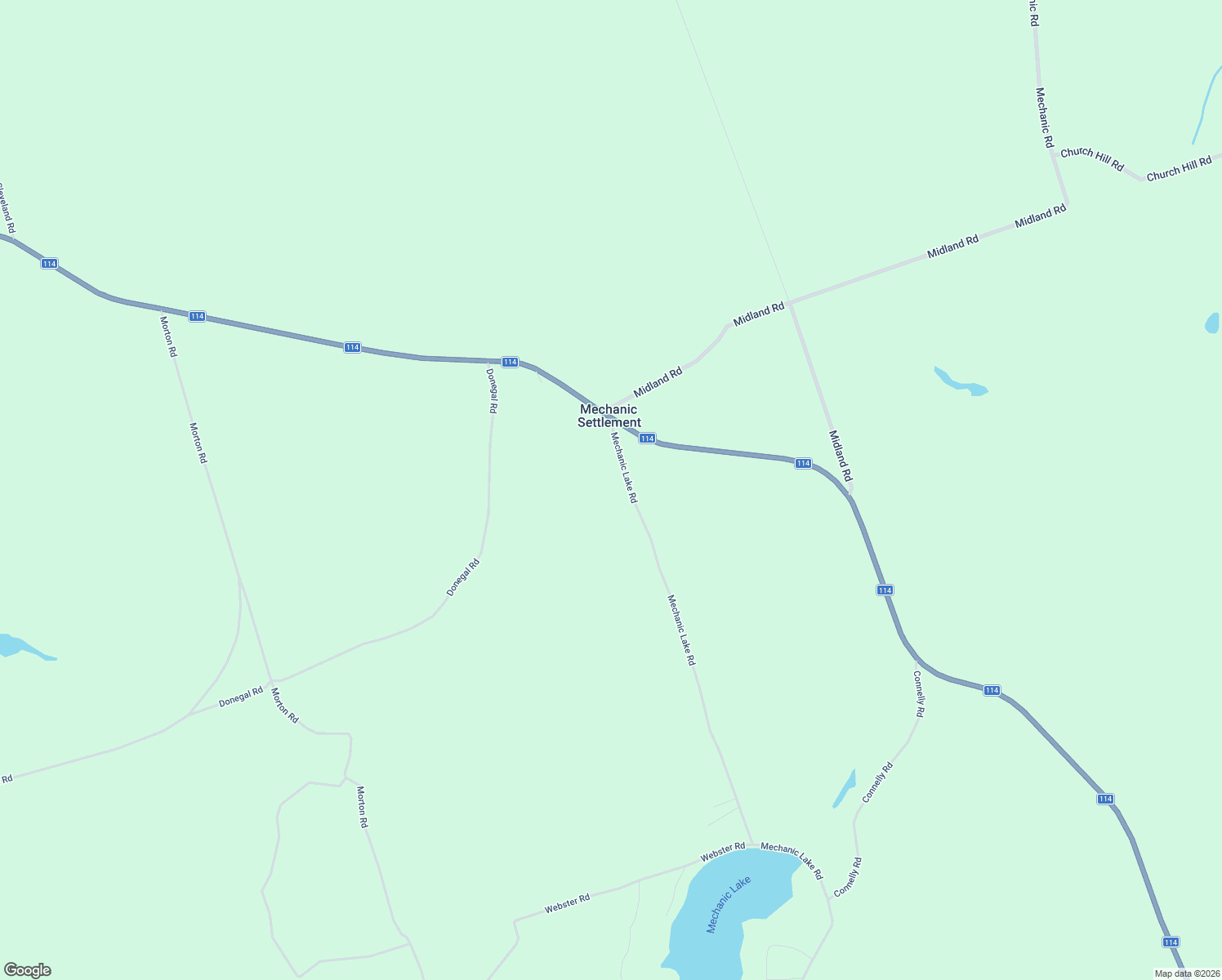 map of restaurants, bars, coffee shops, grocery stores, and more near 20 Mechanic Lake Road in Mechanic Settlement