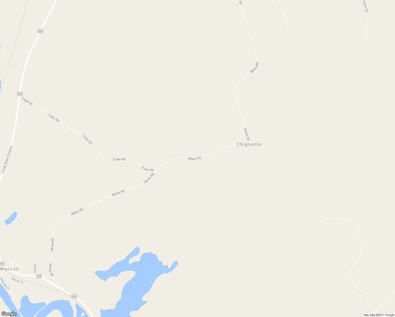 map of restaurants, bars, coffee shops, grocery stores, and more near 550 Mines Road in Maccan