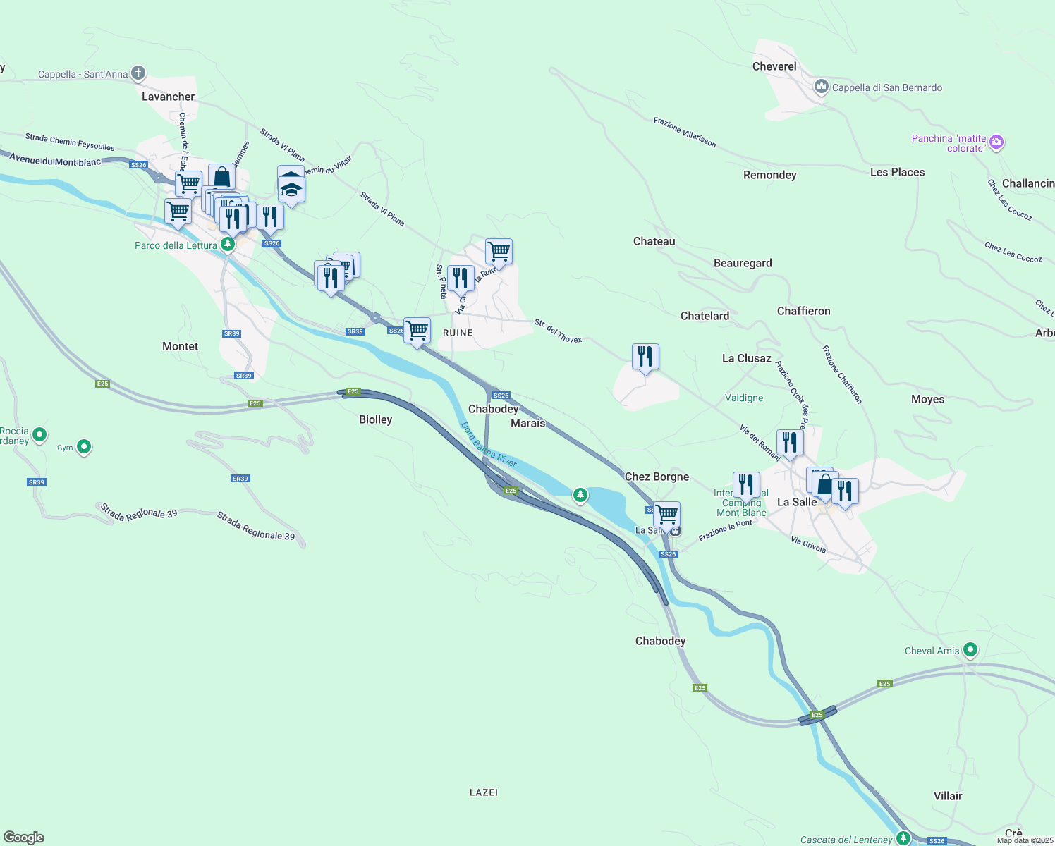 map of restaurants, bars, coffee shops, grocery stores, and more near in Marais