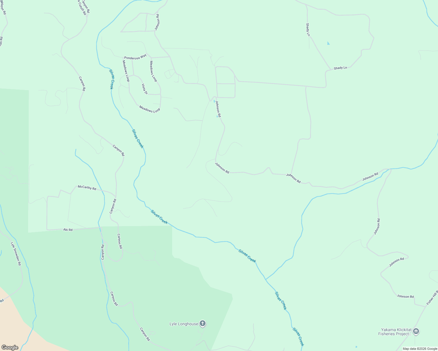 map of restaurants, bars, coffee shops, grocery stores, and more near 273 Johnson Road in Lyle