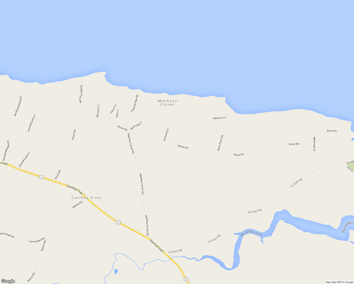 map of restaurants, bars, coffee shops, grocery stores, and more near 449 Shore Road in Pictou