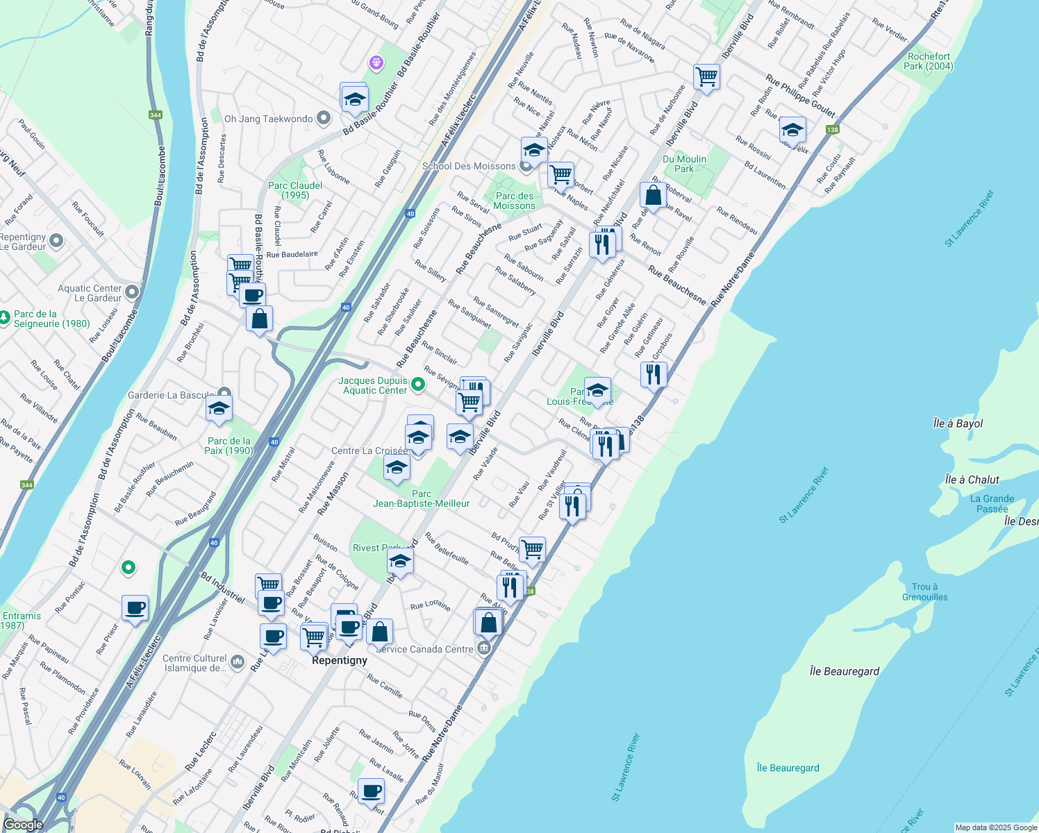 67 Rue Vézina, Repentigny QC Walk Score