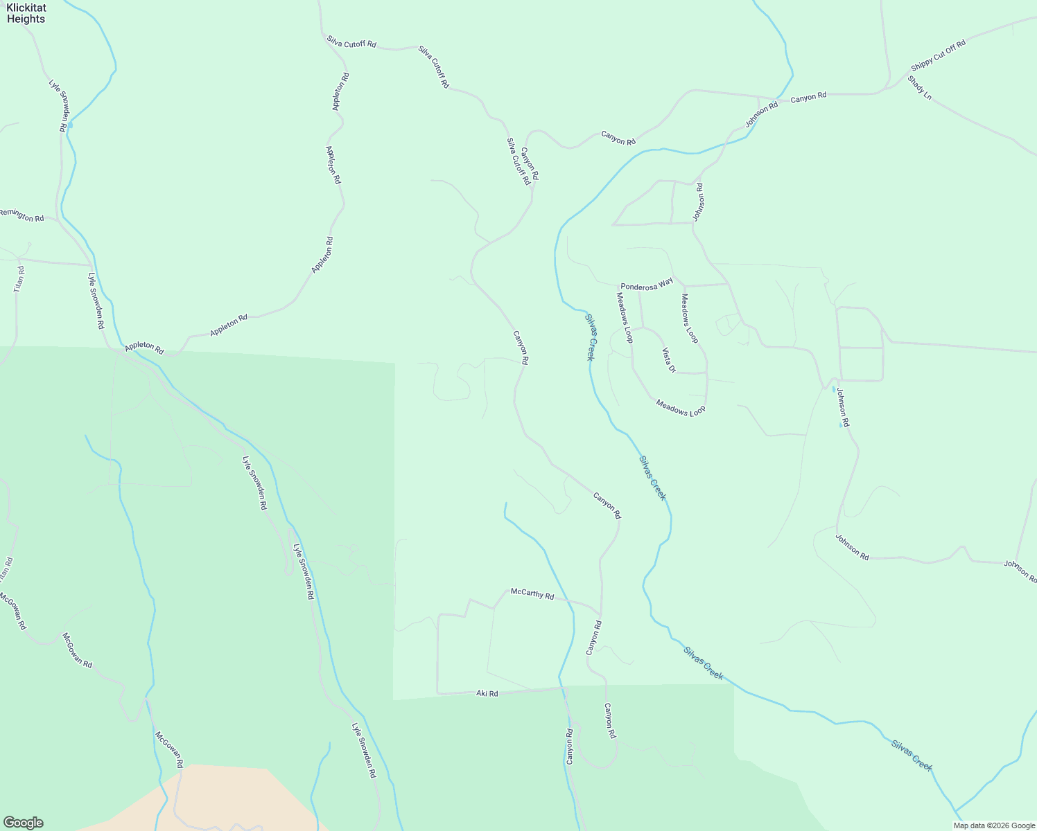 map of restaurants, bars, coffee shops, grocery stores, and more near 518 Canyon Road in Lyle