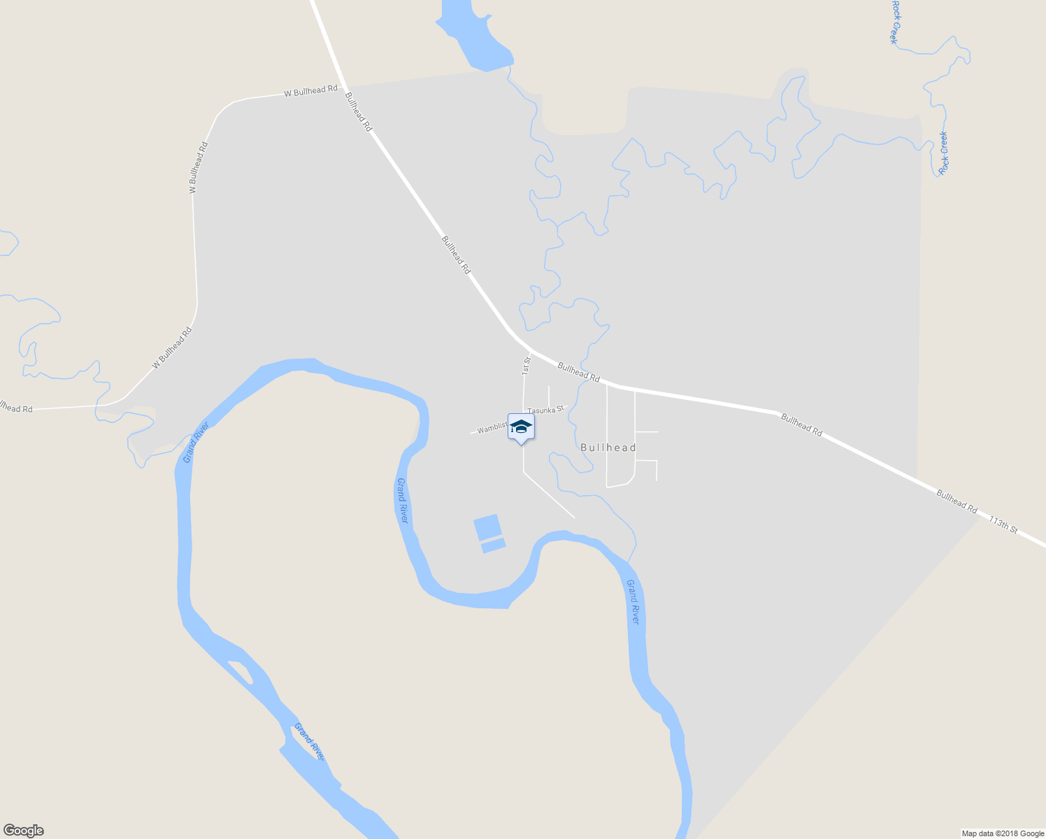 map of restaurants, bars, coffee shops, grocery stores, and more near Hunkpapa Avenue in Bullhead
