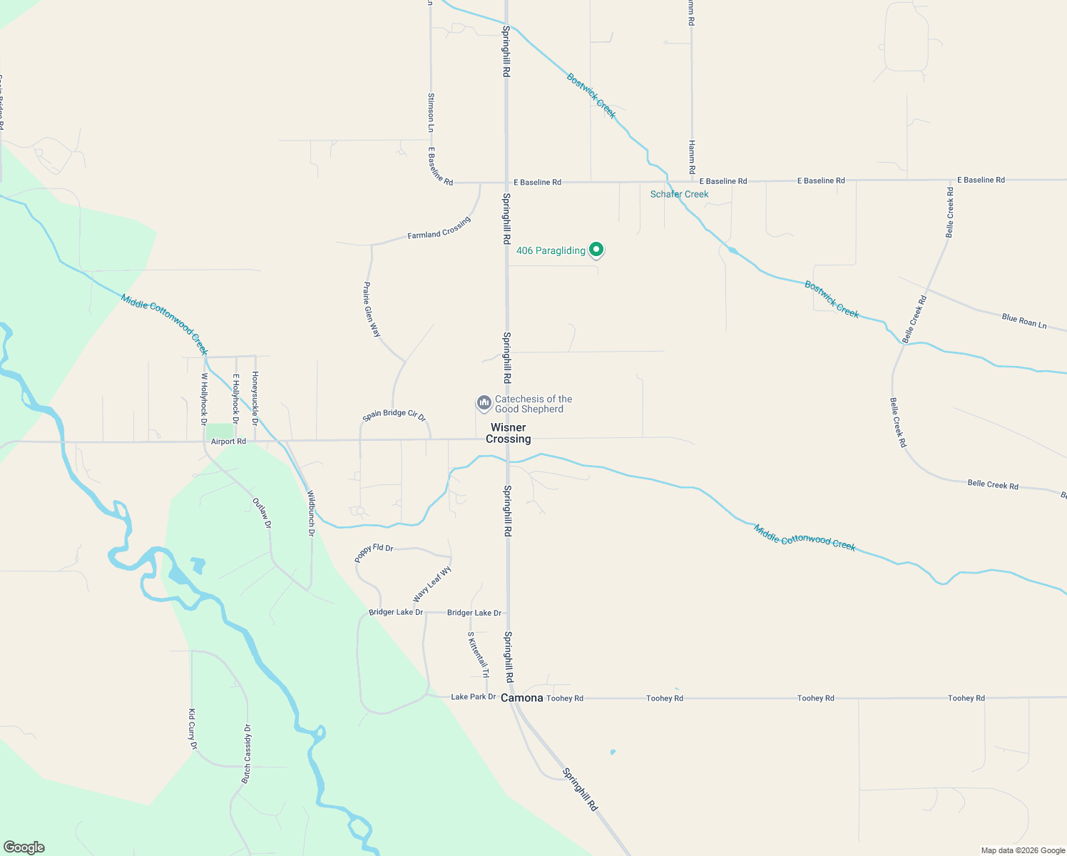 map of restaurants, bars, coffee shops, grocery stores, and more near 6140 Springhill Rd in Belgrade