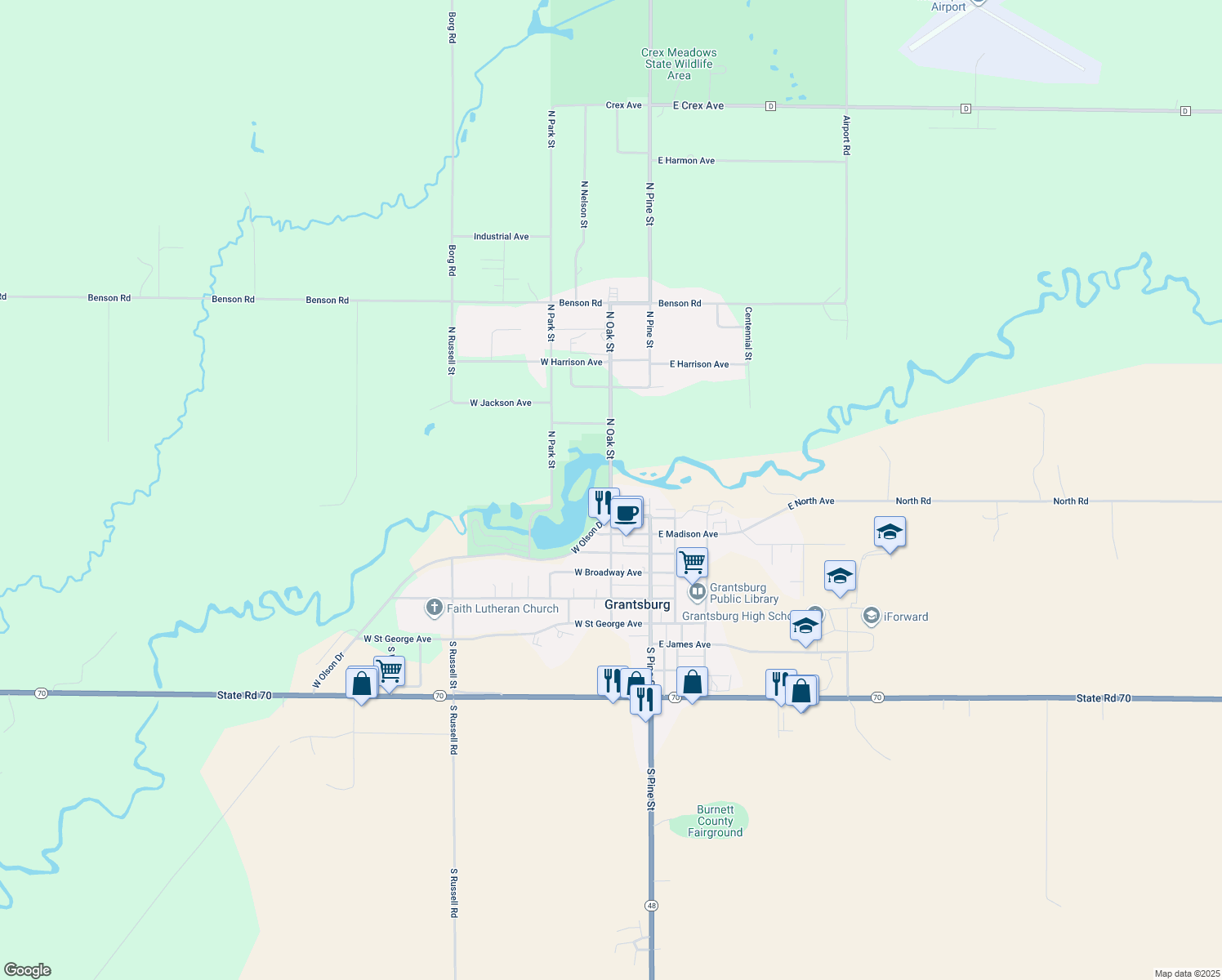 227 North Oak Street, Grantsburg WI Walk Score