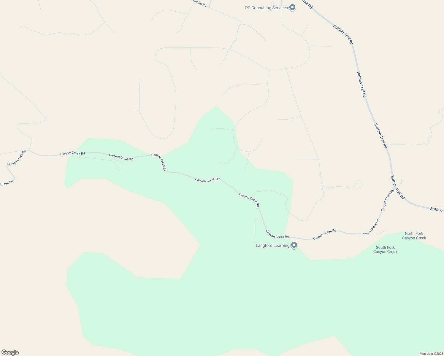 map of restaurants, bars, coffee shops, grocery stores, and more near 13023 Canyon Creek Road in Laurel