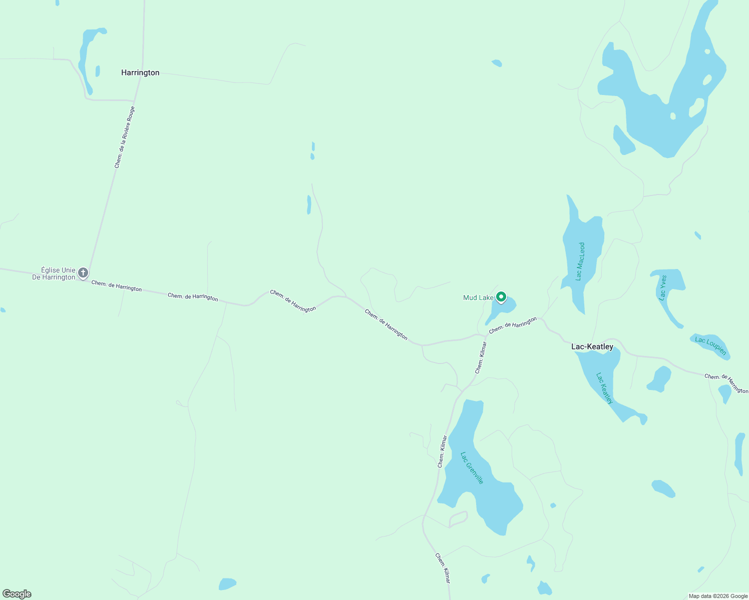 map of restaurants, bars, coffee shops, grocery stores, and more near Chemin du Sommet de la Vallée in Laurentides