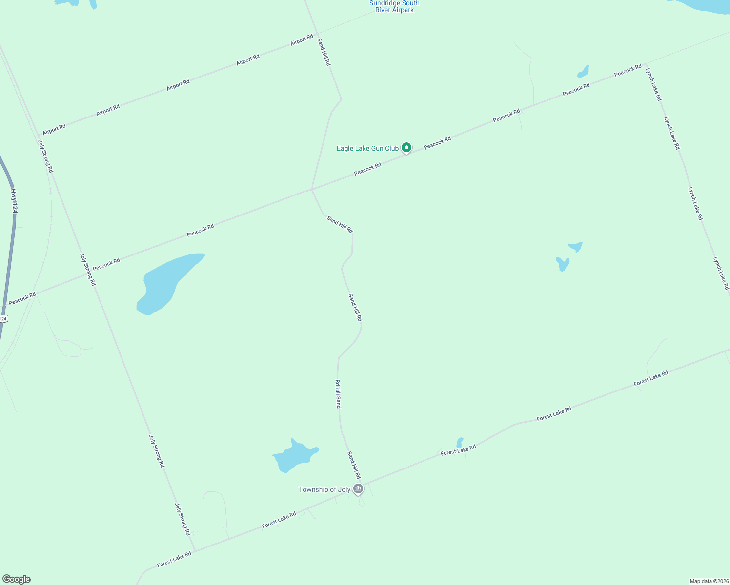 map of restaurants, bars, coffee shops, grocery stores, and more near 295 Sand Hill Road in Sundridge