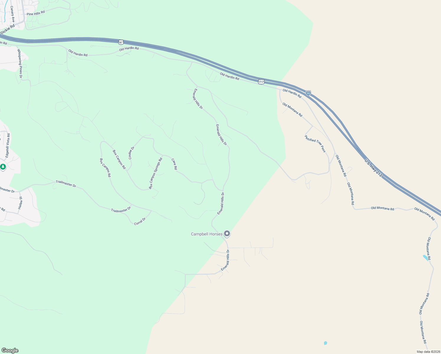 map of restaurants, bars, coffee shops, grocery stores, and more near 620 Emerald Hills Drive in Billings