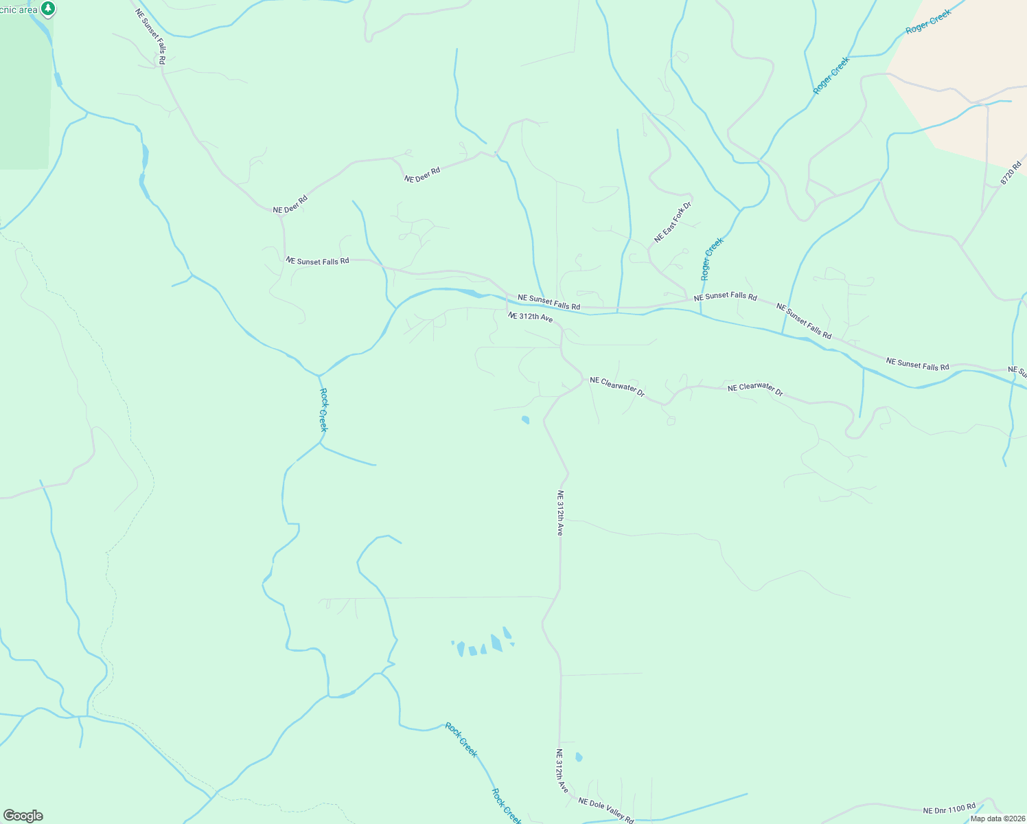 map of restaurants, bars, coffee shops, grocery stores, and more near 25789-26607 Northeast Dole Valley Road in Yacolt