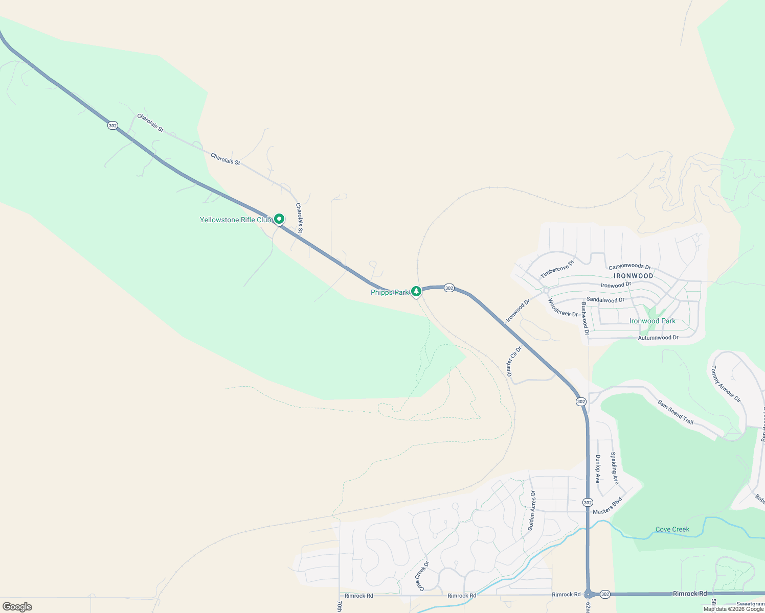 map of restaurants, bars, coffee shops, grocery stores, and more near 6855 Molt Road in Billings