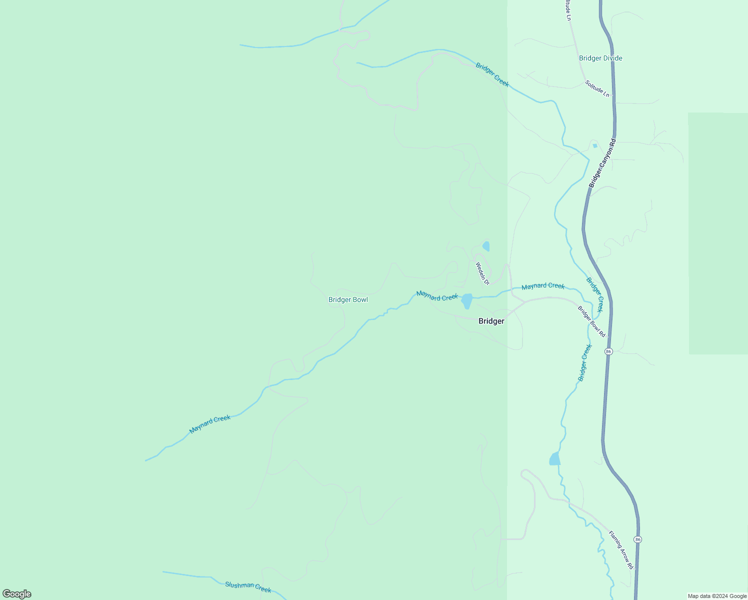 map of restaurants, bars, coffee shops, grocery stores, and more near 15797 Bridger Canyon Road in Bozeman