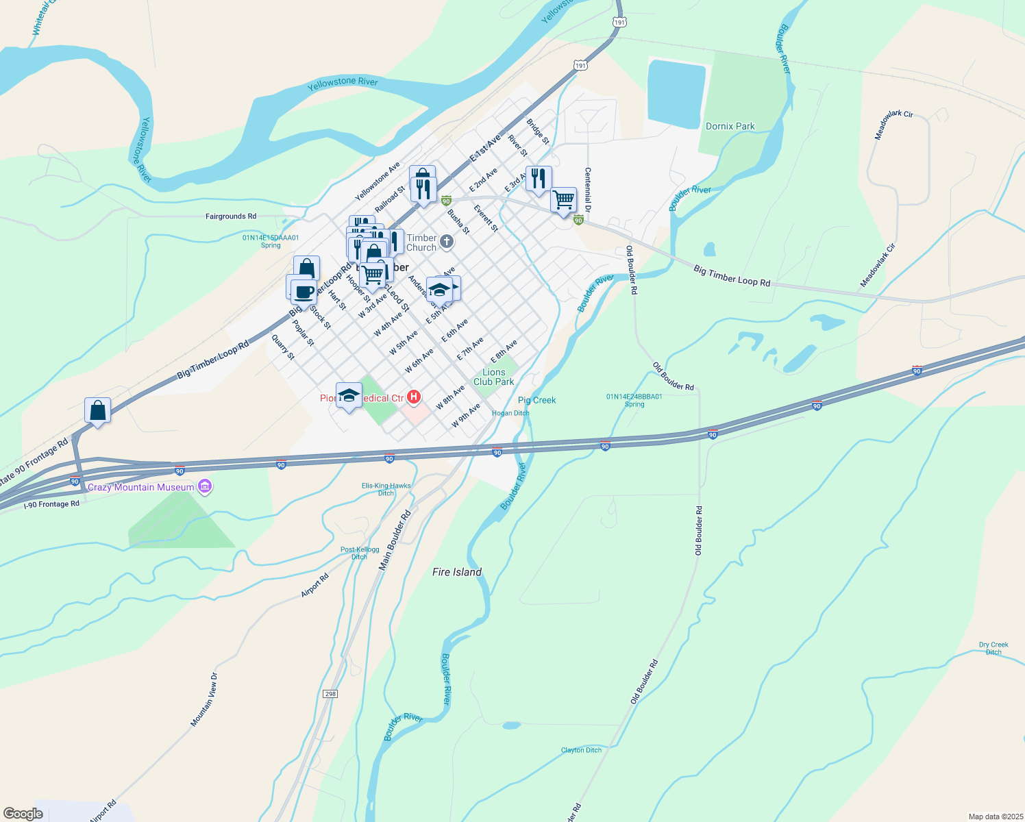 915 McLeod Street, Big Timber MT Walk Score