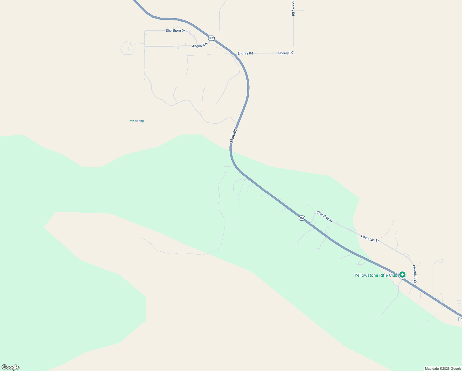map of restaurants, bars, coffee shops, grocery stores, and more near 8056 Molt Road in Billings