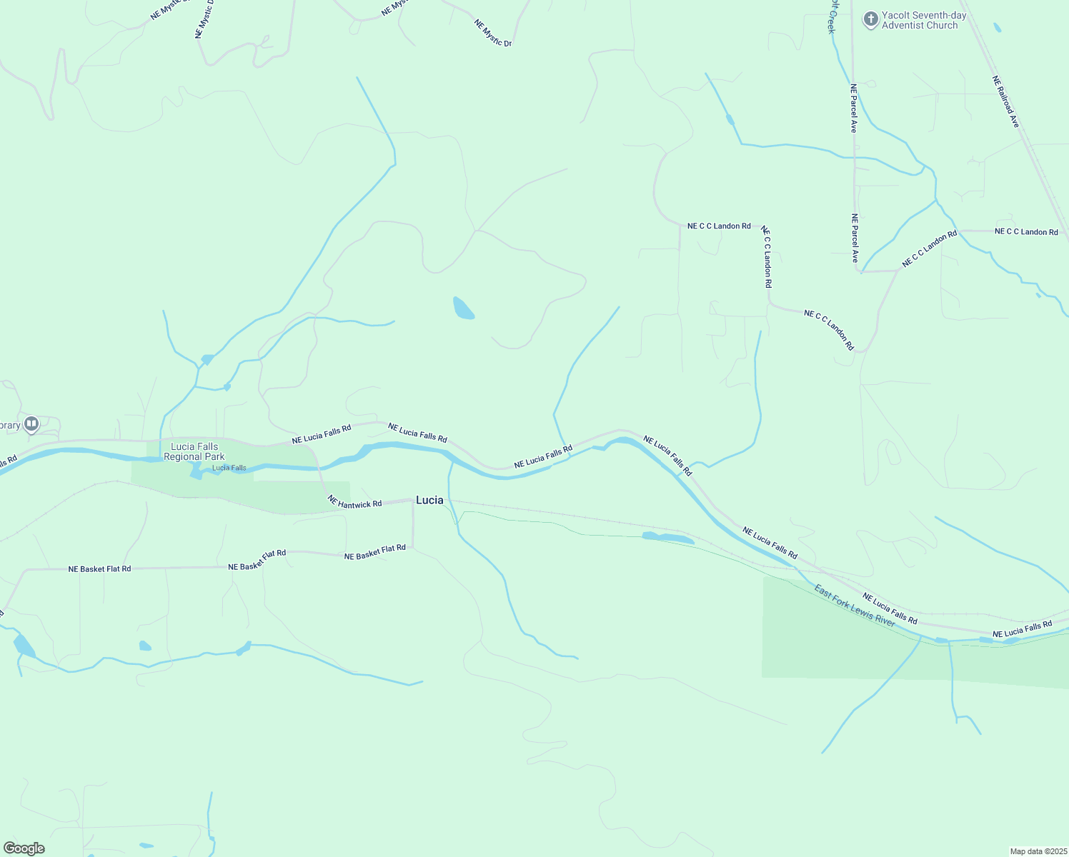 map of restaurants, bars, coffee shops, grocery stores, and more near 23800 Northeast Lucia Falls Road in Yacolt
