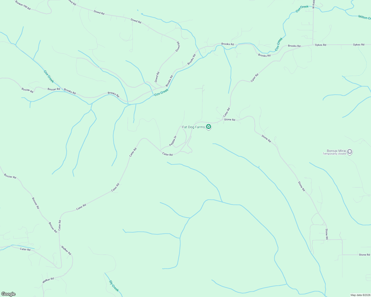 map of restaurants, bars, coffee shops, grocery stores, and more near 31924 Cater Road in Warren