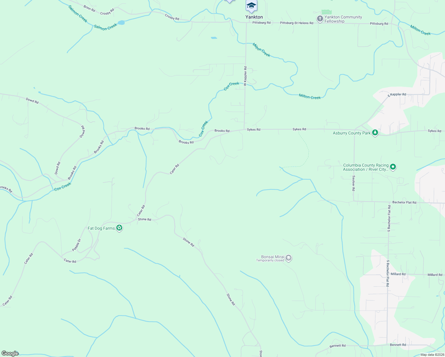 map of restaurants, bars, coffee shops, grocery stores, and more near 32790 Cater Road in Warren