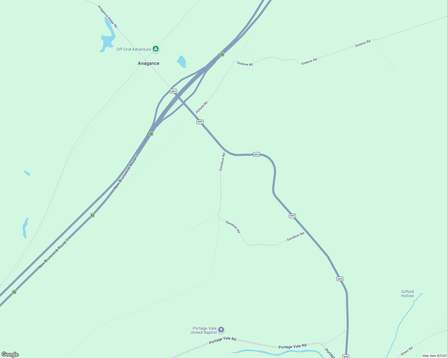 map of restaurants, bars, coffee shops, grocery stores, and more near 36 Davidson Road in Anagance